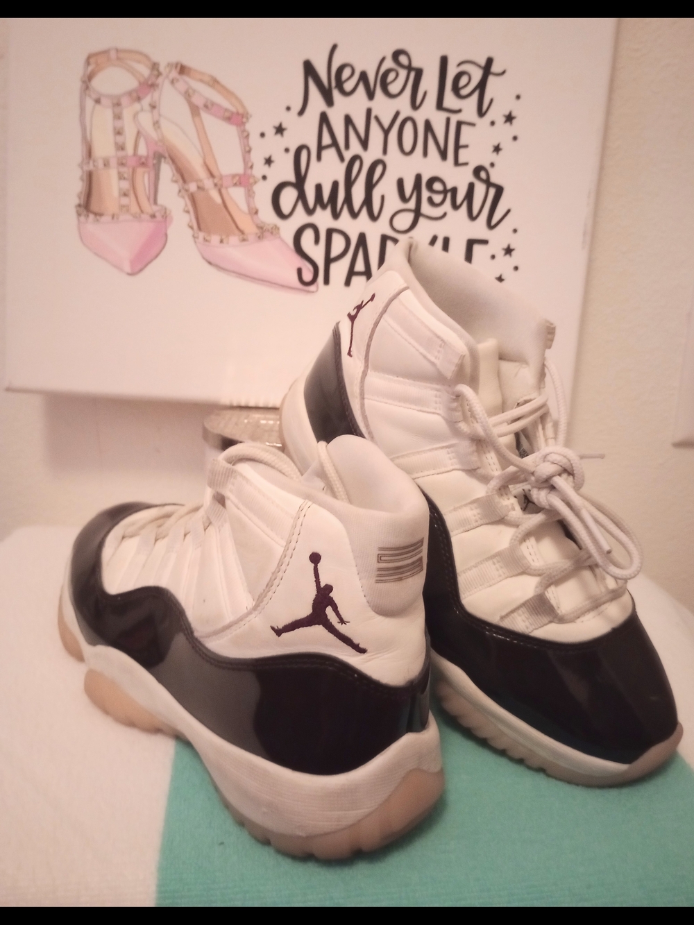 Jordan Retro High-Top Sneakers - White & Black